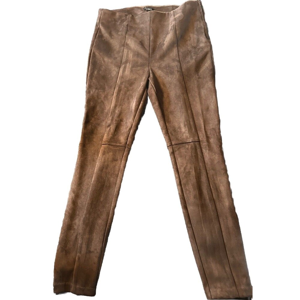 NWT Loft Faux Suede Leggings Pant Size 12 Brown